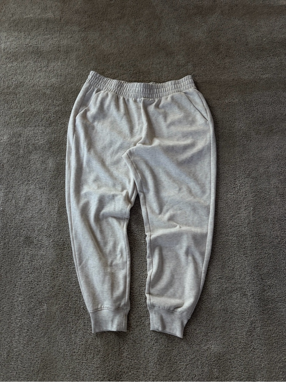 Athletic Works Light Gray Fleece Jogger Sweatpants Size L